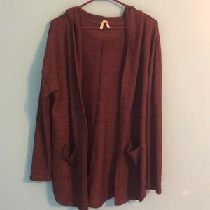 Mudd purple cardigan